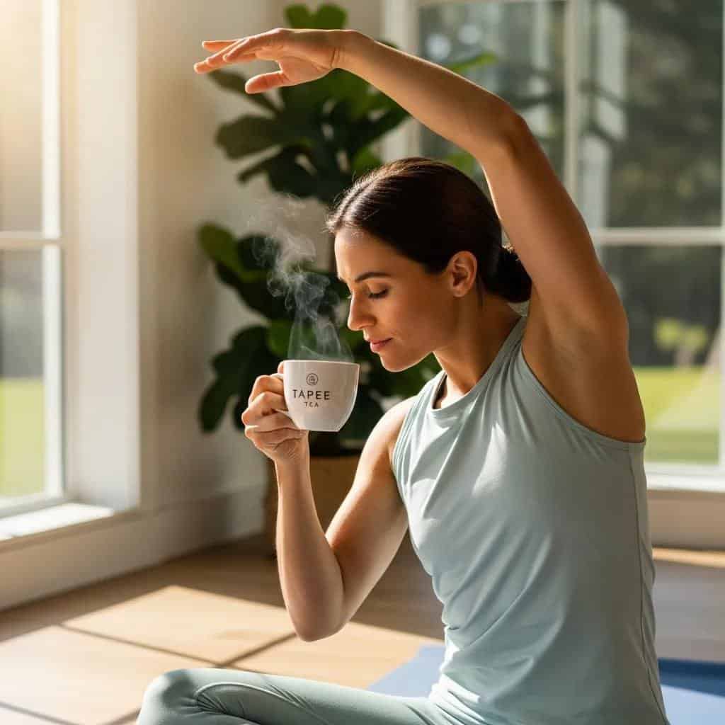 A person enjoying TeaTapee