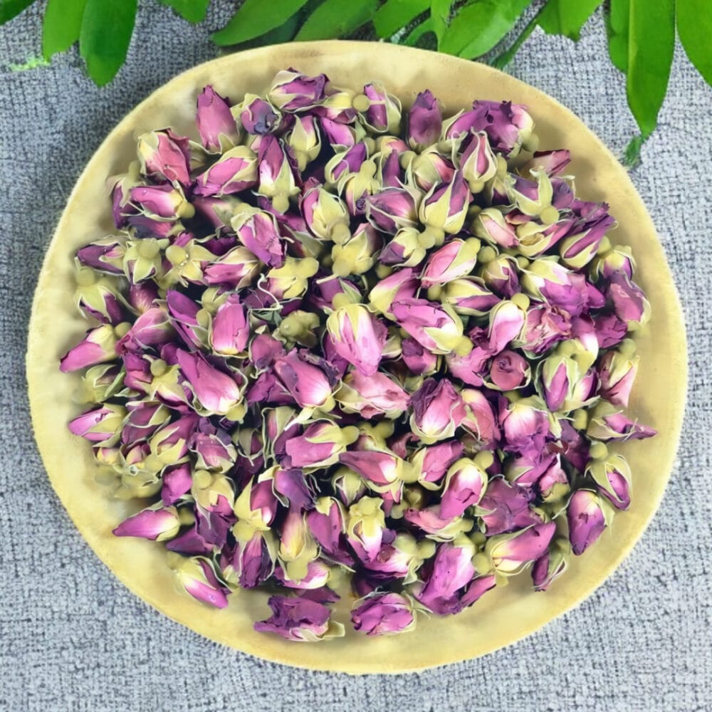 Rose flower tea — whole dried rose buds and petals from Thailand